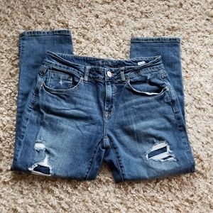 Maurice's destructed boyfriend jeans